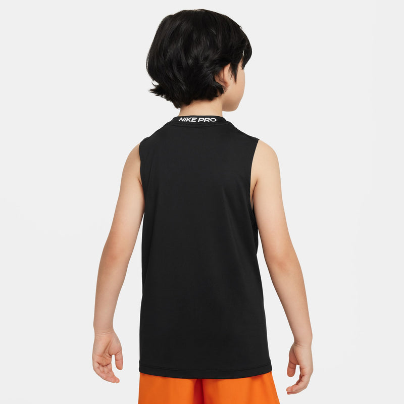 Boys' Nike Youth Pro Sleeveless Tee - 010 - BLACK