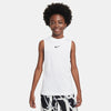 Boys' Nike Youth Pro Sleeveless Tee - 100 - WHITE