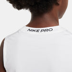 Boys' Nike Youth Pro Sleeveless Tee - 100 - WHITE