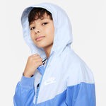 Boys' Nike Youth Windrunner Hooded Jacket - 450 - POLAR BLUE