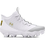 Boys' Under Armour Harper 9 Mid RM Baseball Cleats - 101 - WHITE