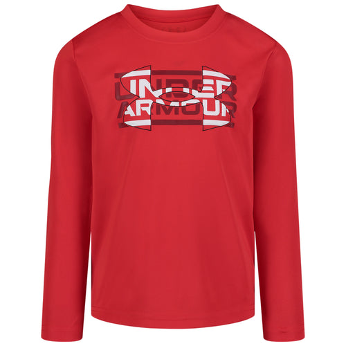Boys' Under Armour Toddler Tech Mesh Logo Longsleeve - 621 RED