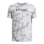 Boys' Under Armour Youth All-Over Print Camo T-Shirt - 023 - GREY