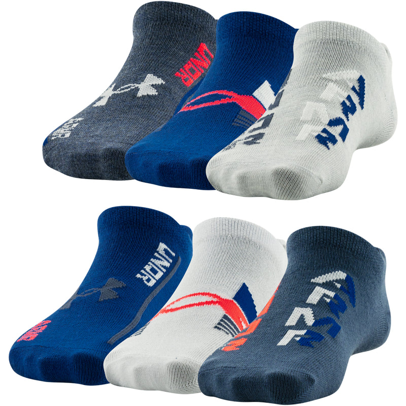 Boys' Under Armour Youth Essential Lite Low 6-Pack Socks - 986/044