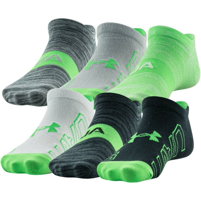 Boys' Under Armour Youth Essential Lite Low 6-Pack Socks - 989/007