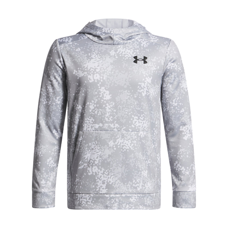 Boys' Under Armour Youth Fleece Printed Hoodie - 011 - GREY