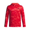 Boys' Under Armour Youth Fleece Printed Hoodie - 714 RED