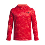 Boys' Under Armour Youth Fleece Printed Hoodie - 714 RED