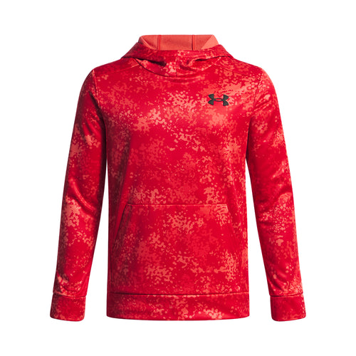 Boys' Under Armour Youth Fleece Printed Hoodie - 714 RED