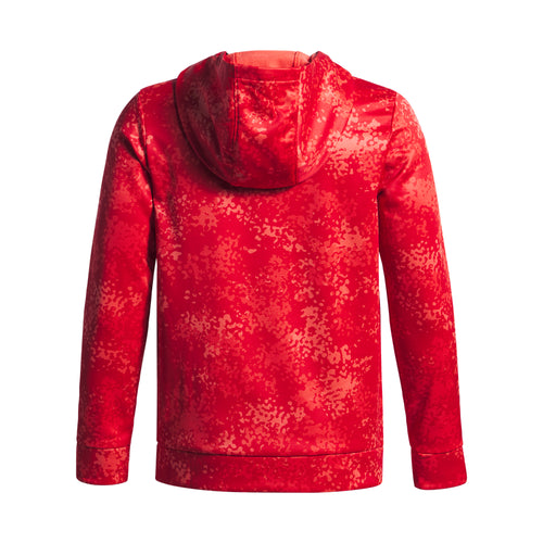 Boys' Under Armour Youth Fleece Printed Hoodie - 714 RED