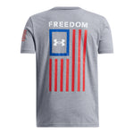 Boys' Under Armour Youth Freedom Flag T-Shirt - 035 - GREY