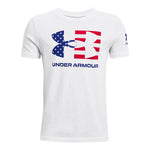 Boys' Under Armour Youth Freedom Flag T-Shirt - 100 - WHITE