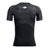 Boys' Under Armour Youth Heatgear Printed T-Shirt - 002 - BLACK