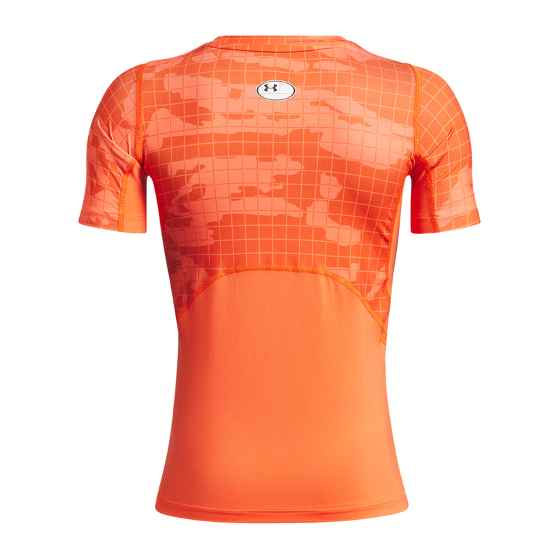 Boys' Under Armour Youth Heatgear Printed T-Shirt - 847 FIRE