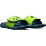 Boys' Under Armour Youth Ignite 7 Slide Sandal - 301 LIME