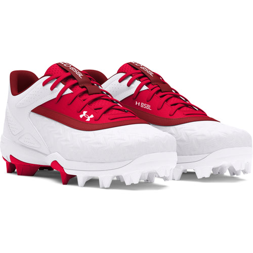 Boys' Under Armour Youth Leadoff Low RM 3.0 Baseball Cleats - 600 - RED