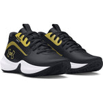 Boys' Under Armour Youth Lockdown 7 Basketball Shoe - 001 B/GL