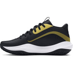Boys' Under Armour Youth Lockdown 7 Basketball Shoe - 001 B/GL