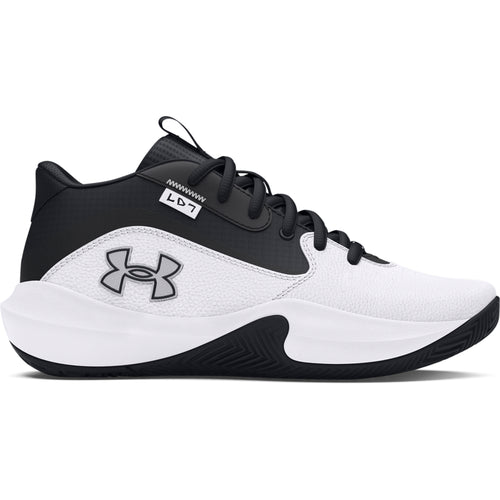 Boys' Under Armour Youth Lockdown 7 Basketball Shoe - 102 - WHITE