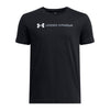 Boys' Under Armour Youth Logo Wordmark T-Shirt - 001 - BLACK