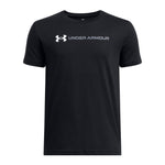 Boys' Under Armour Youth Logo Wordmark T-Shirt - 001 - BLACK