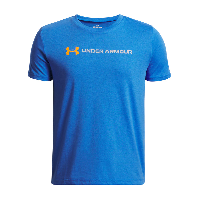 Boys' Under Armour Youth Logo Wordmark T-Shirt - 402