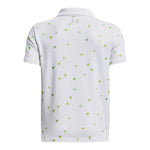 Boys' Under Armour Youth Matchplay Printed Polo - 101 - WHITE