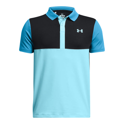 Boys' Under Armour Youth Performance Colorblock Polo - 002 BLUE