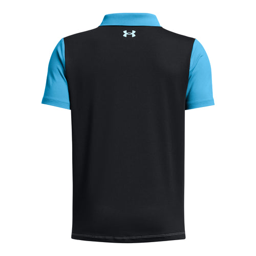 Boys' Under Armour Youth Performance Colorblock Polo - 002 BLUE