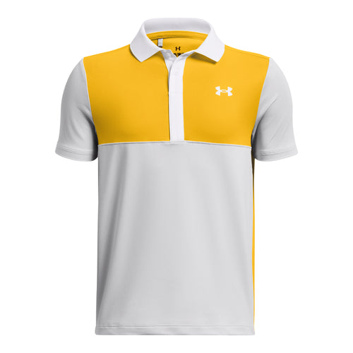 Boys' Under Armour Youth Performance Colorblock Polo - 014 YELL