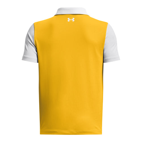 Boys' Under Armour Youth Performance Colorblock Polo - 014 YELL
