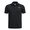 Boys' Under Armour Youth Performance Stripe Polo - 001 - BLACK