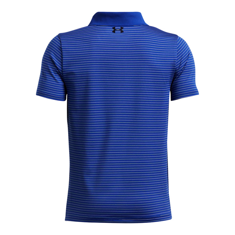 Boys' Under Armour Youth Performance Stripe Polo - 432 - TECH BLUE