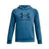 Boys' Under Armour Youth Rival Fleece Print Fill Hoodie - 466 BLUE