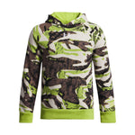 Boys' Under Armour Youth Rival Fleece Print Hoodie - 326 - VIBE GREEN