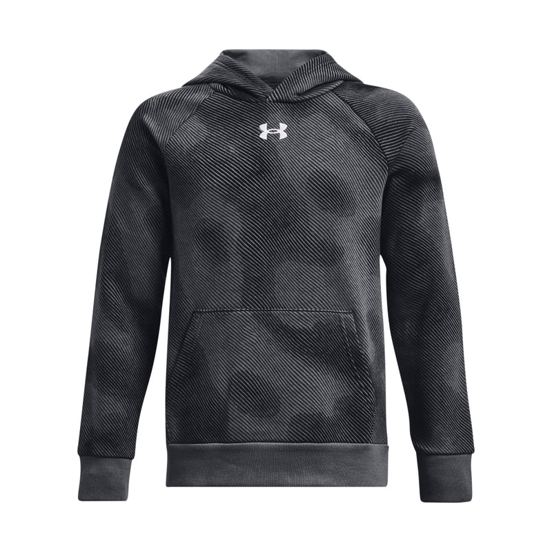 Boys' Under Armour Youth Rival Fleece Printed Hoodie - 001 - BLACK