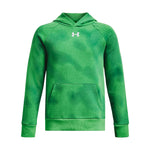 Boys' Under Armour Youth Rival Fleece Printed Hoodie - 316 - GREEN