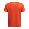 Boys' Under Armour Youth Split Big Logo T-Shirt - 847 FIRE
