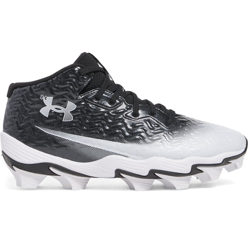 Boys' Under Armour Youth Spotlight Hammer Jr. Football Cleats - Wide - 001 - BLACK
