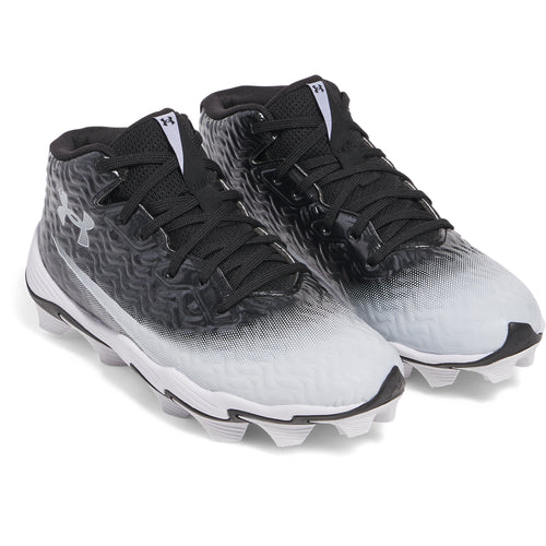 Boys' Under Armour Youth Spotlight Hammer Jr. Football Cleats - Wide - 001 - BLACK
