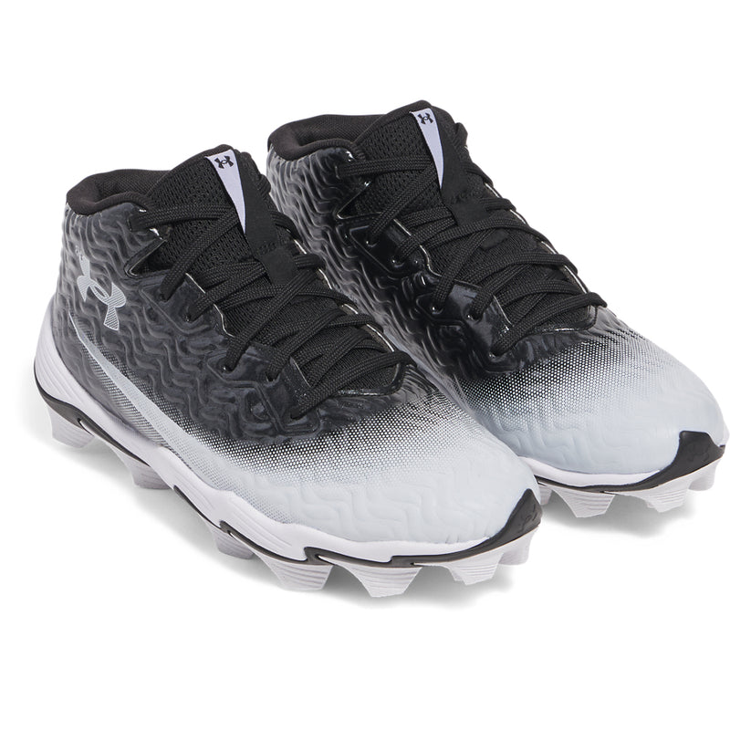 Boys' Under Armour Youth Spotlight Hammer Jr. Football Cleats - Wide - 001 - BLACK