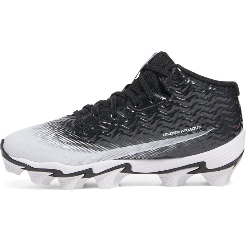 Boys' Under Armour Youth Spotlight Hammer Jr. Football Cleats - Wide - 001 - BLACK