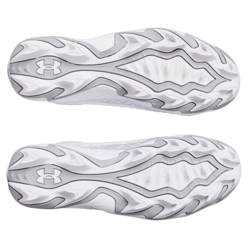 Boys' Under Armour Youth Spotlight Hammer Jr. Football Cleats - 100 - WHITE/BLACK