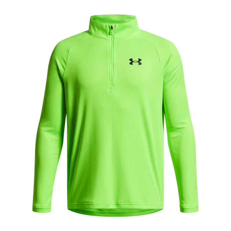 Boys' Under Armour Youth Tech 2.0 1/2 Zip - 389 - HYPER GREEN