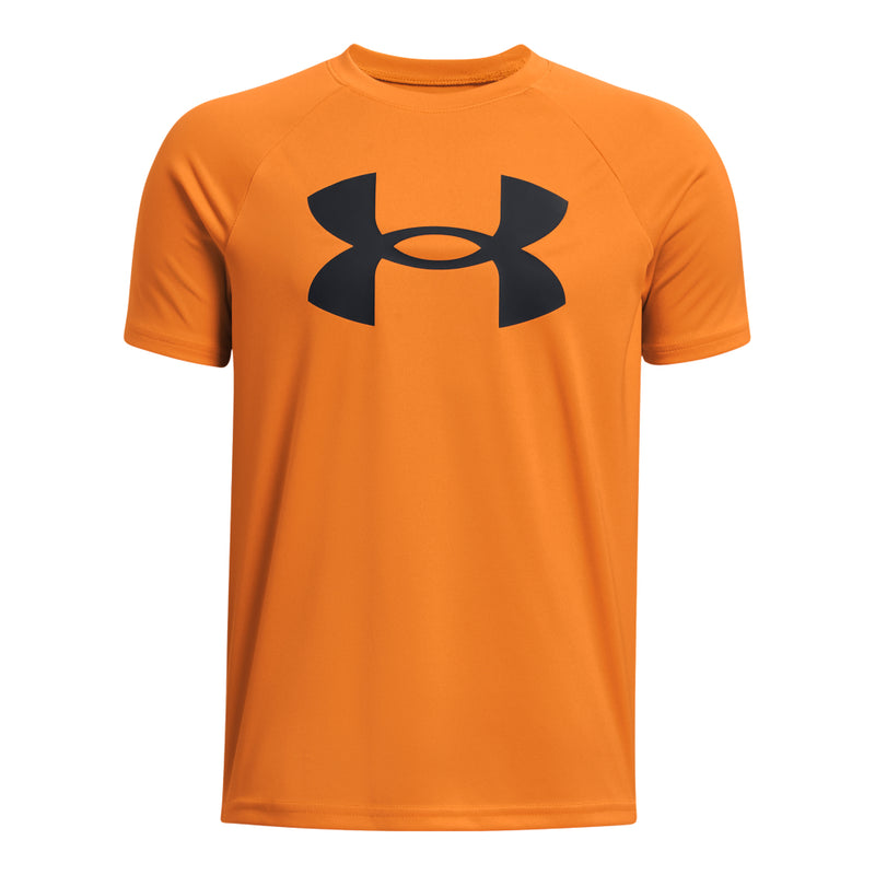 Boys' Under Armour Youth Tech Big Logo Tee - 811 ORNG