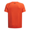 Boys' Under Armour Youth Tech Big Logo Tee - 847 FIRE
