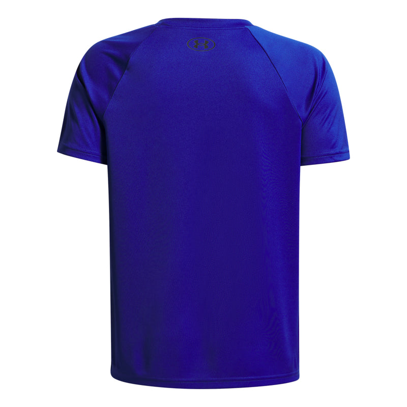 Boys' Under Armour Youth Tech Graphic Wordmark T-Shirt - 400 - BLUE