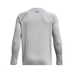 Boys' Under Armour Youth Tech Hybrid Print Longsleeve - 011 - GREY