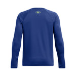 Boys' Under Armour Youth Tech Hybrid Print Longsleeve - 432 - TECH BLUE