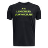 Boys' Under Armour Youth Tech Split Workmark T-Shirt - 001 - BLACK